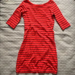 French Connection red and blue striped mini